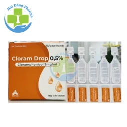  Cloram drop 0,5% - Hộp 4 vỉ x 5 lọ/vỉ x lọ 1ml